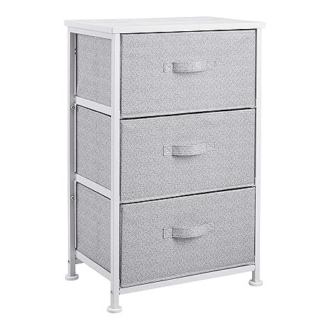 Amazonbasics Fabric 3 Drawer Storage Organizer Unit For Closet