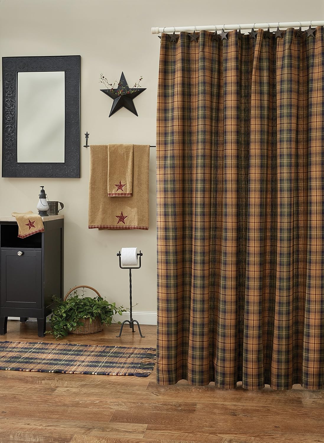 Thorton Park Designs Shower Curtain 72 x 72 Home & Kitchen