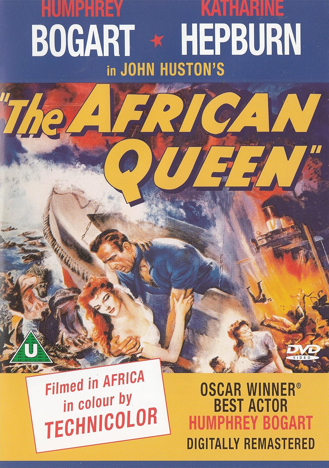 Amazon Com African Queen 1951 Humphrey Bogart Katharine Hepburn Robert Morley Peter Bull Theodore Bikel Walter Gotell Peter Swanwick Richard Marner Errol John Gerald Onn John Von Kotze Jack Cardiff John Huston John