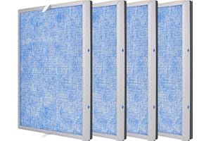 Asheviller MSA3/MSA3S Filter Replacement, Compatible with Membrane Solutions MSA3 and MSA3S Smart Air Purifier, 【Upgraded】3-in-1 H13 True HEPA Filter, 4 Pack