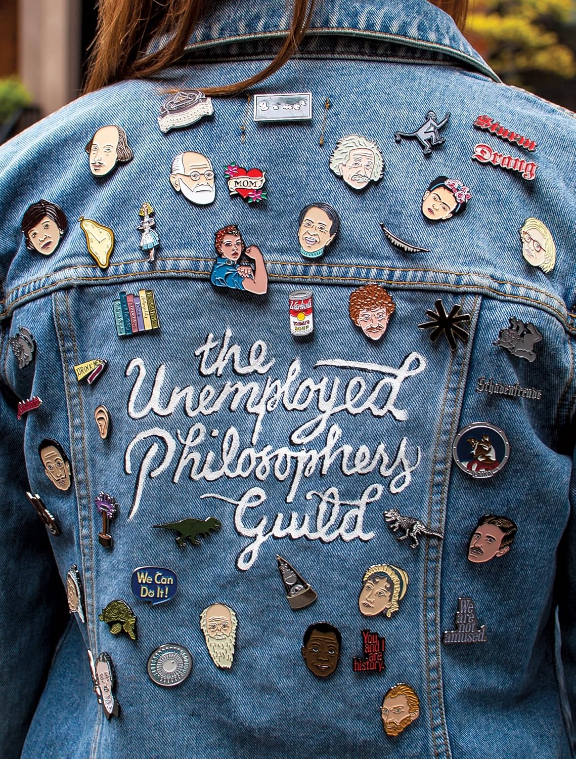 The Unemployed Philosophers Guild Ruth Bader Ginsburg and I Dissent Enamel Pin Set - 2 Unique Colored Metal Lapel Pins: Jewelry