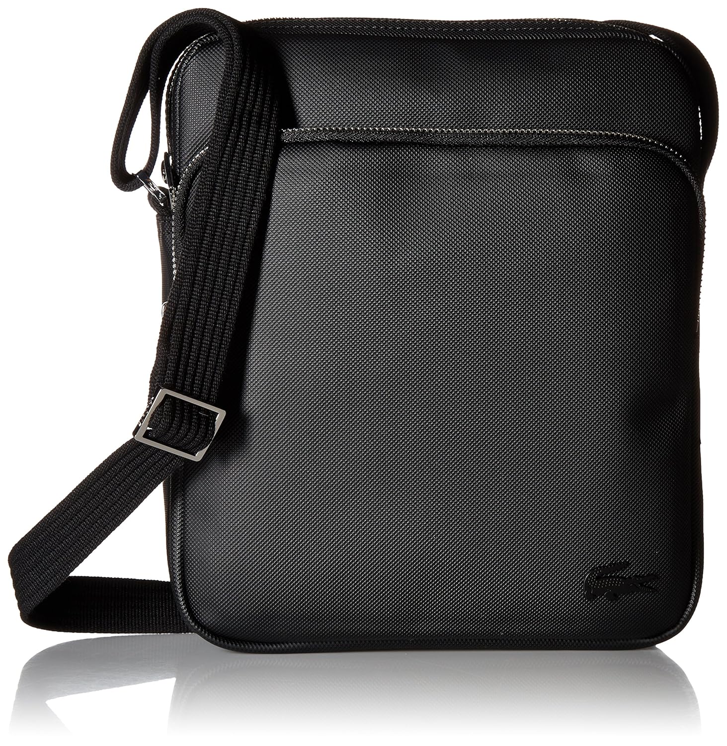 lacoste leather shoulder bag