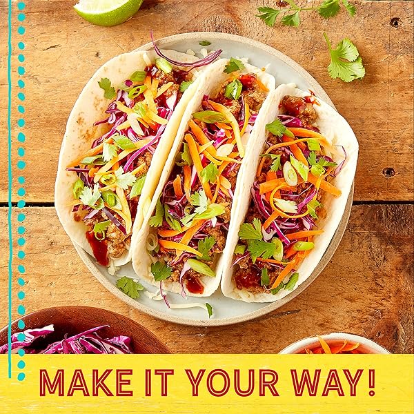 OLD EL PASO SOFT TACO DINNER KIT WITH FLOUR TORTILLAS, MILD TACO SAUCE, AND SEASONING MIX, EASY MEAL PREP, 10 CT, 12.5 OZ
