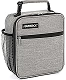 MAZFORCE Original Lunch Box Insulated Lunch Bag - Tough & Spacious Adult Lunchbox to Seize Your Day (Wolf Grey - Lunch Bags Designed in California for Men, Adults, Women)