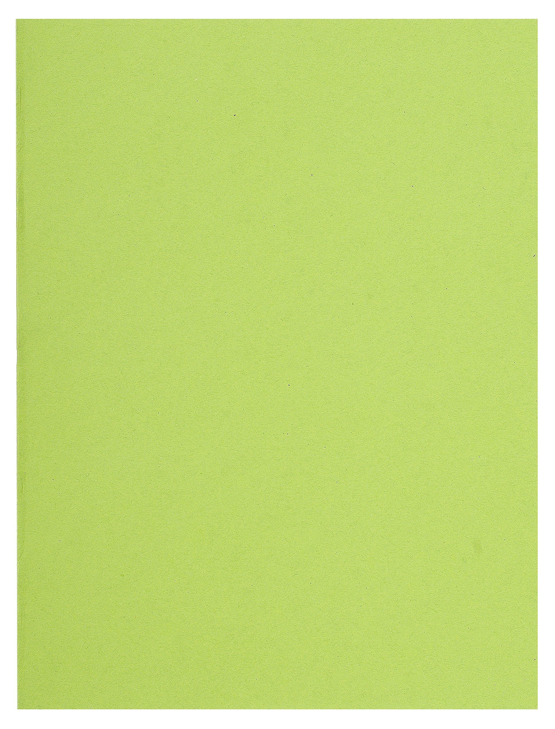 Exacompta - Ref 150013E - Forever Collection - Flash Square Cut Folders - 220 x 310mm in Size, Suitable for A4 Documents, 80gsm Recycled Paper - Lime Green (100 Pack)