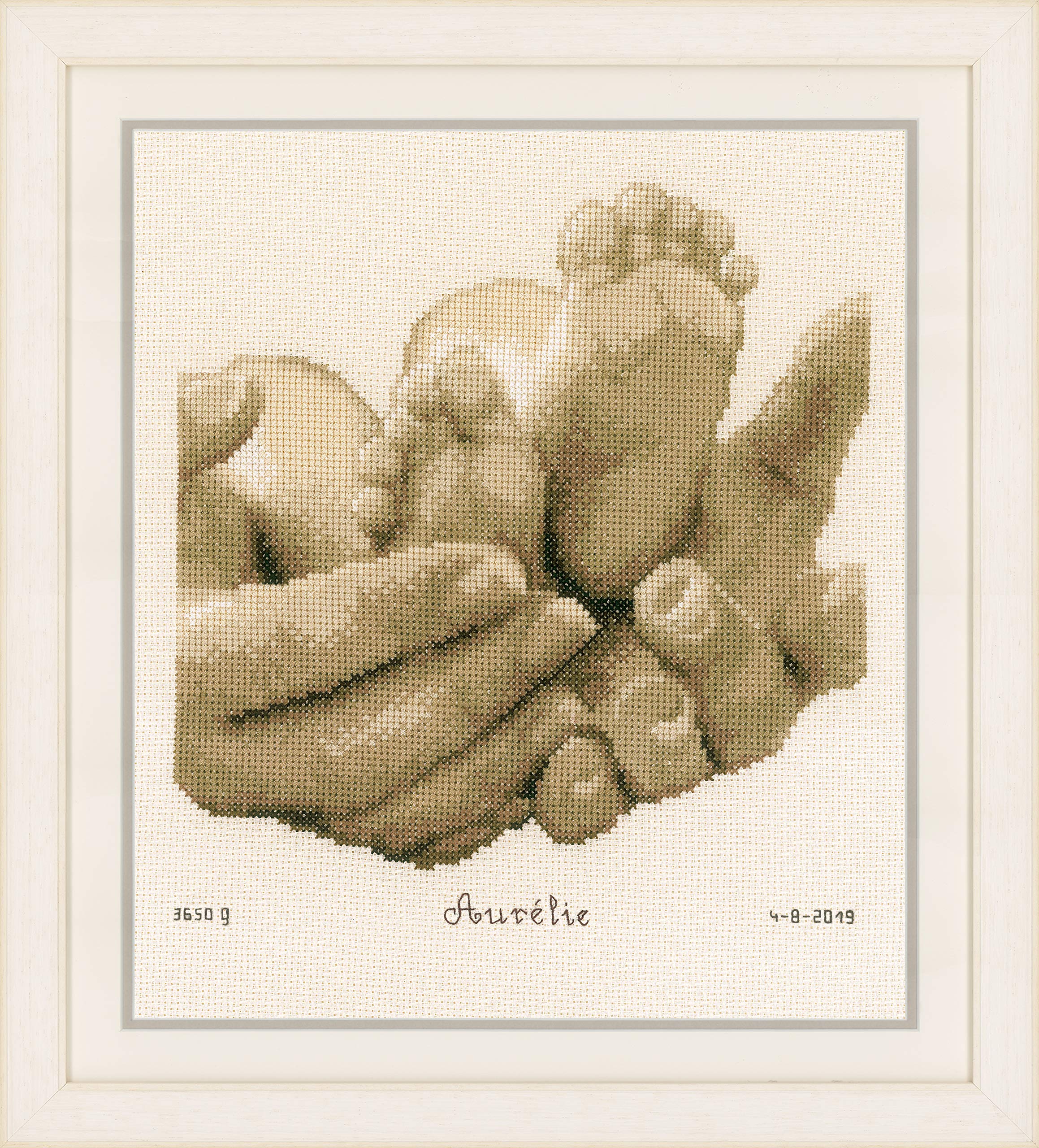 Counted Cross Stitch Kit Baby Feet