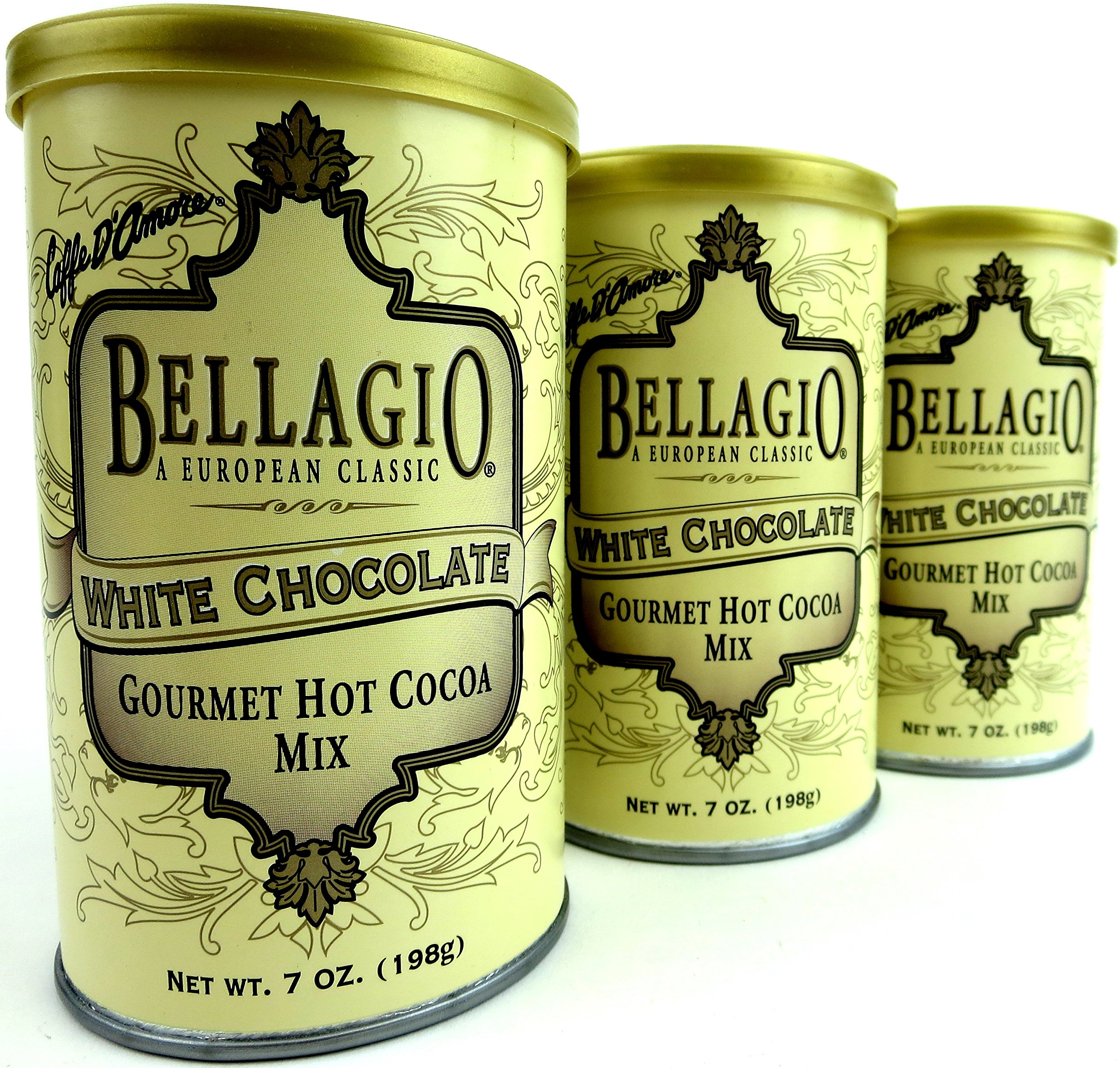 Caffe D'Amore Bellagio White Chocolate Gourmet Hot Cocoa Mix, 7 oz