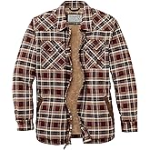Legendary Whitetails mens Tough as Buck Sherpa Lined Flannel Shirt Jacket