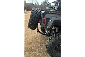 Hornet Outdoors UTV/ATV Quick Adjust Receiver Hitch Spare Tire Carrier Fits 2" Receiver U-4047 (Length 15")