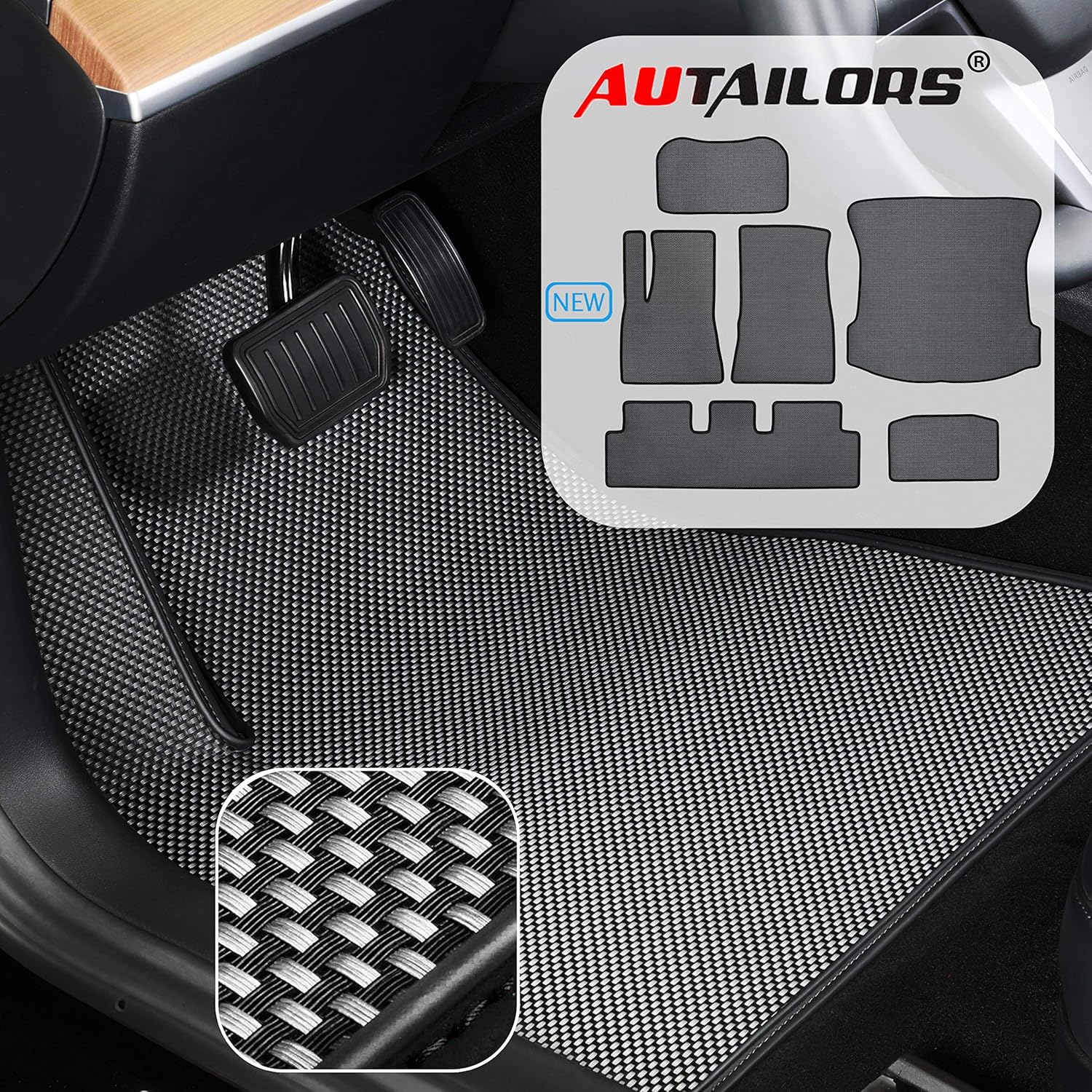 Amazon Com Autailors Tesla Model 3 Floor Mats 2017 2018 2019 2020