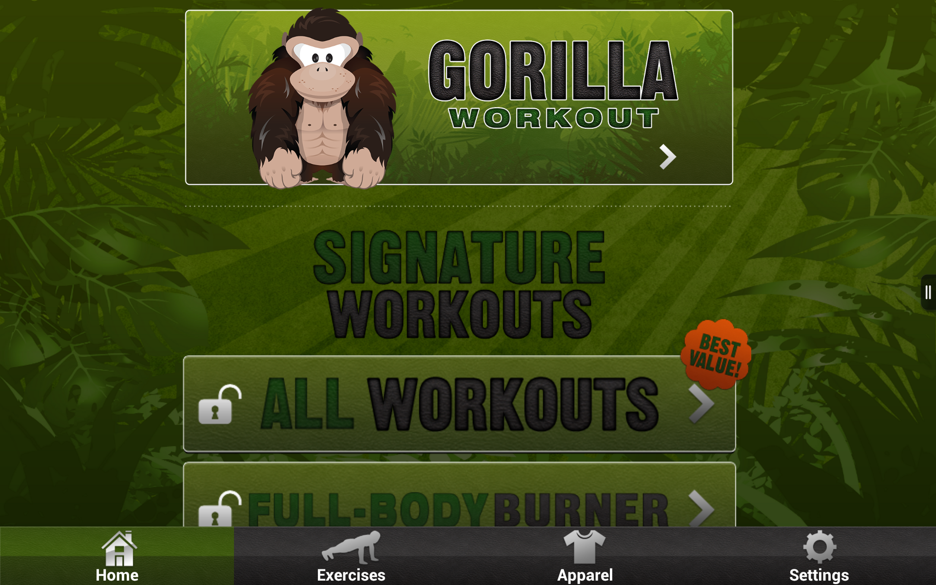 Gorilla Workout : Fitness Aerobic Strength and Exercise Trainer Program on a Budget