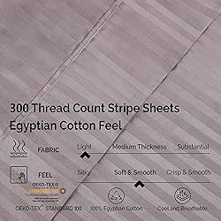 Striped 300-Thread Sheet Set, Premium Long-Staple