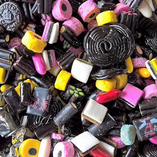 Mixed Liquorice Sweets 1kg, "Calum's Mixes", Includes Liquorice Allsorts, Black Jacks, Liquorice