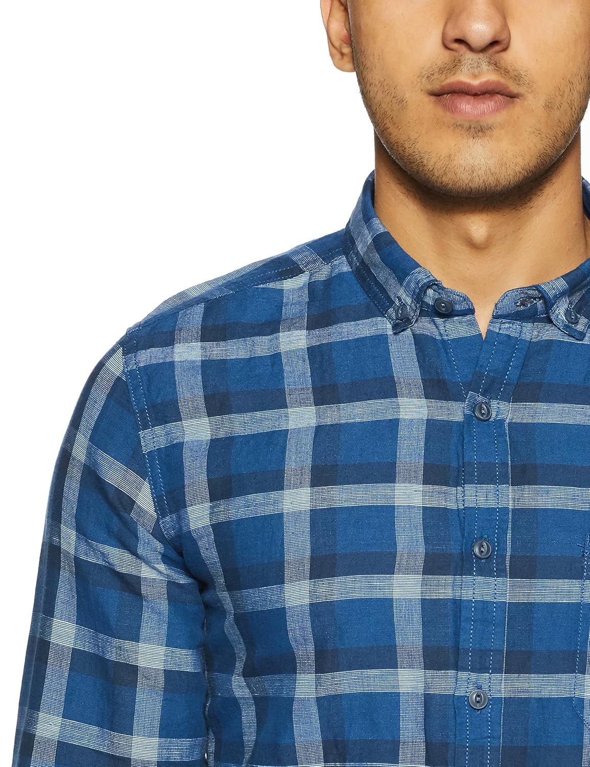 flying machine men's checkered slim fit casual shirt
