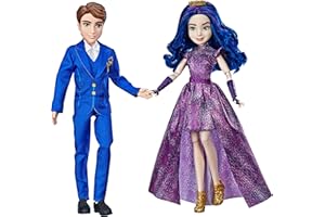 Disney Descendants 3 Royal Couple Engagement, 2-Doll Pack with Fashions and Accessories Brown/a
