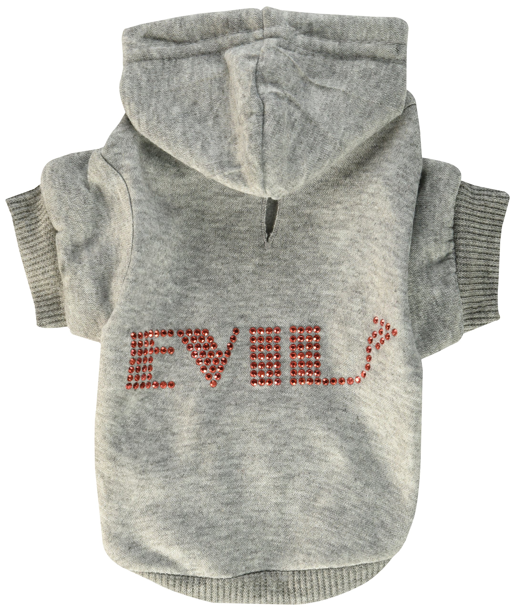 Mirage Pet Products 8-inch Evil Hoodies, X-Small, Grey
