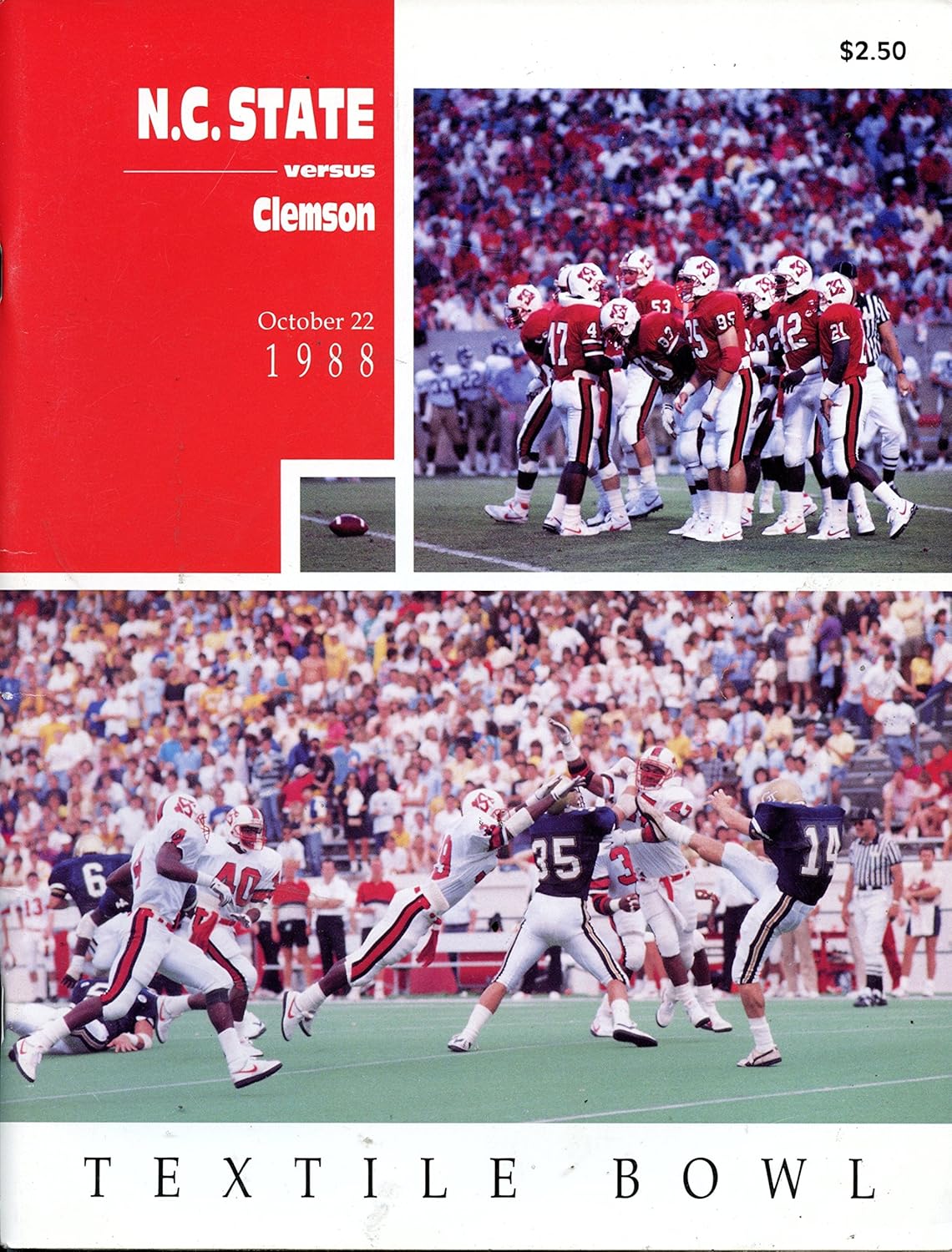 Amazoncom Clemson Tigers Vs North Carolina State Wolfpack