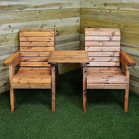 Charles Taylor Trading Hand Made 2 Seater Chunky Rustic Wooden