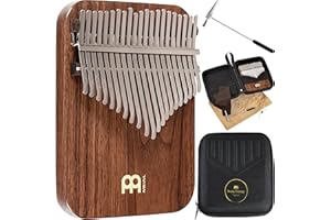 SONIC ENERGY Kalimba Thumb Piano, 21 Keys — Includes Tuning Hammer and Case — For Meditation, ASMR, Sound Therapy and Yoga, 2-YEAR WARRANTY