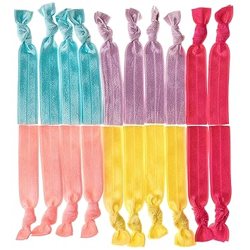 Amazon Com Elastic Hair Ties No Crease Hair Ties Elastic Ribbon