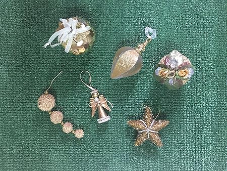 Addobbi Natalizi Handmade.La Favola Incantata 24 Addobbi Natalizi Assortiti Diversi Accessorio Per Albero Palla Di Natale Decorazione Natalizia Introvabili Handmade Artigianali Casuali Made In Italy Colore Oro Amazon It Casa E Cucina