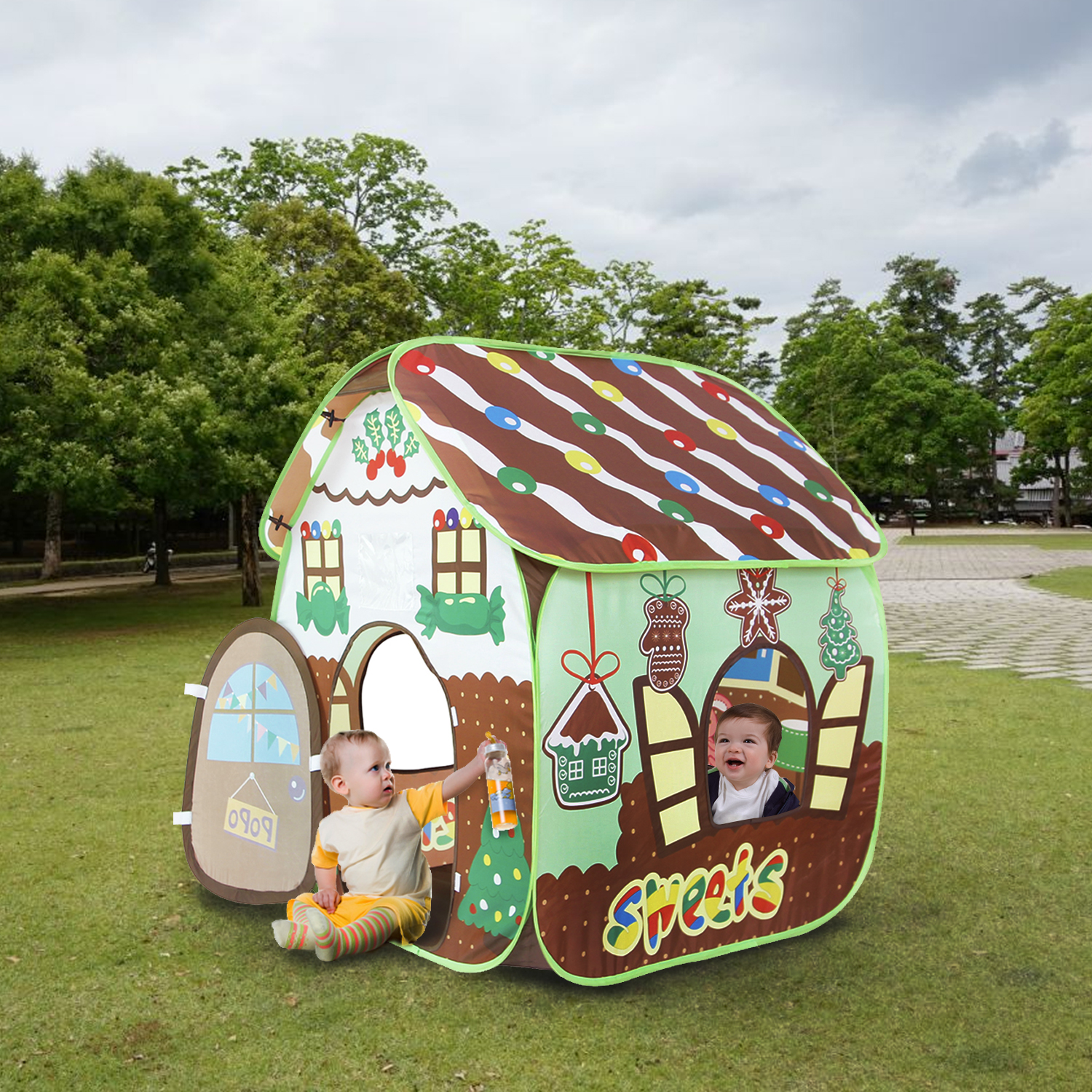 Gingerbread Cottage Win Green Playhouse Instructions Gingerbread