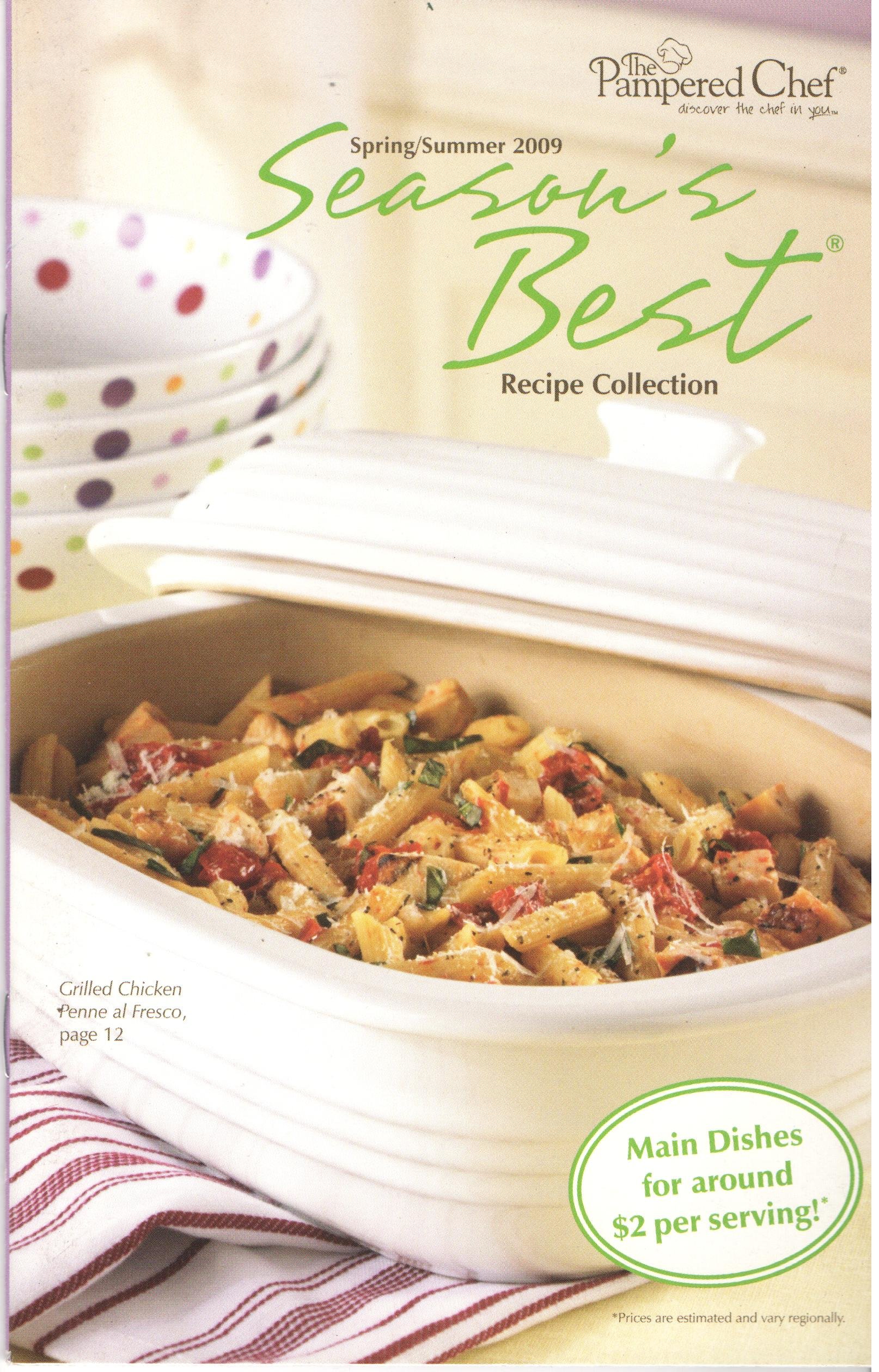 Pampered Chef Season S Best Recipe Collection Spring Summer 2009 Pampered Chef Amazon Com Books