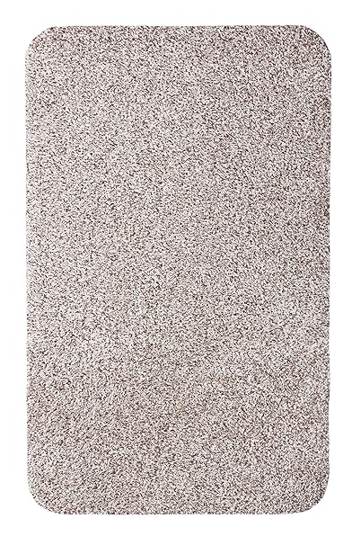 andiamo 700608 Schmutzfangmatte Samson / Waschbare Eingangsmatte aus Baumwolle in Hellbeige für den Innenbereich / 1 x Türmat