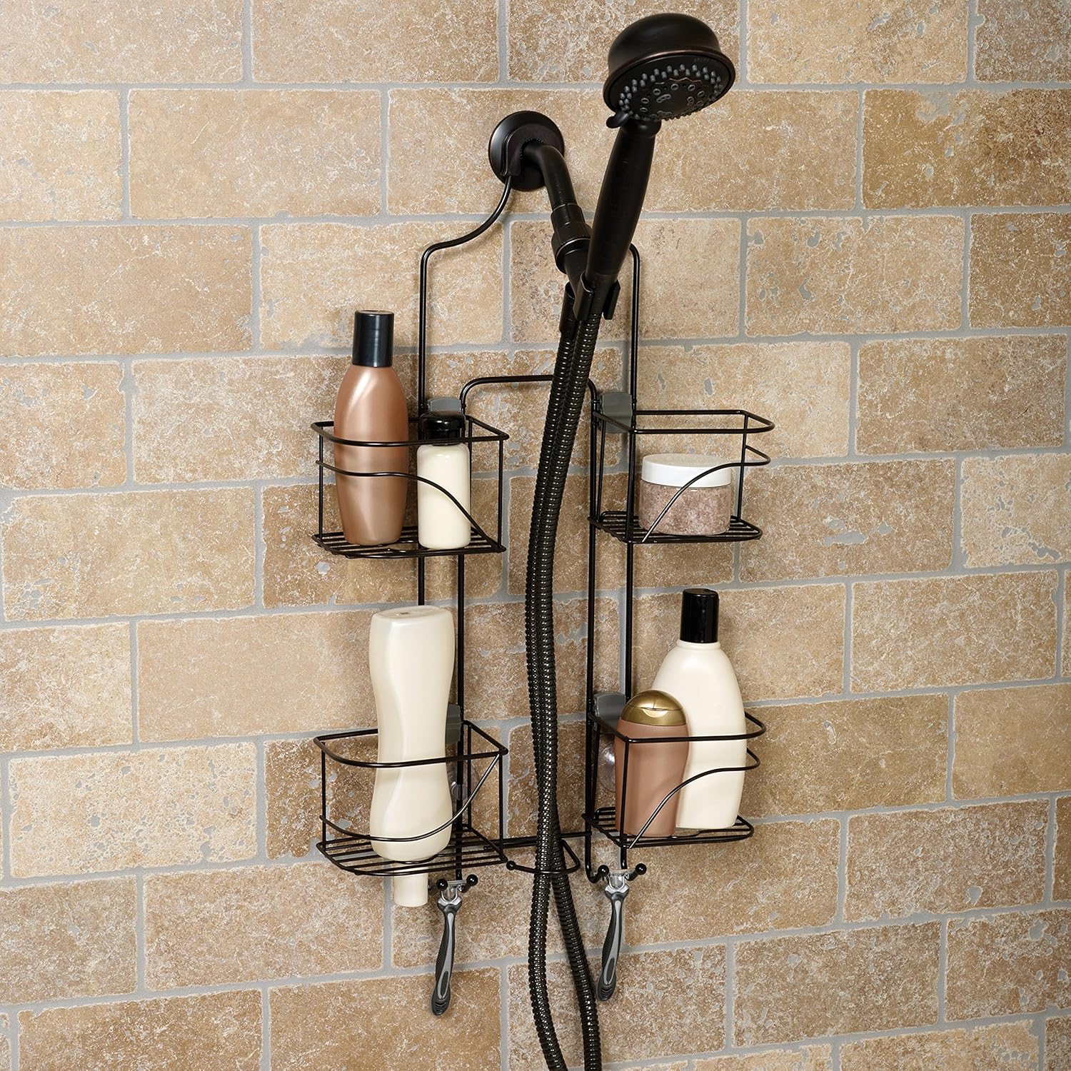Zenna Home Expandable Over-The-Shower Caddy, Chrome: Home & Kitchen