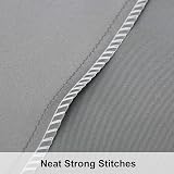 NTBAY Silk Satin Pillowcases 2 Pack 50x90 cm Dark Grey Envelope Closure view 4