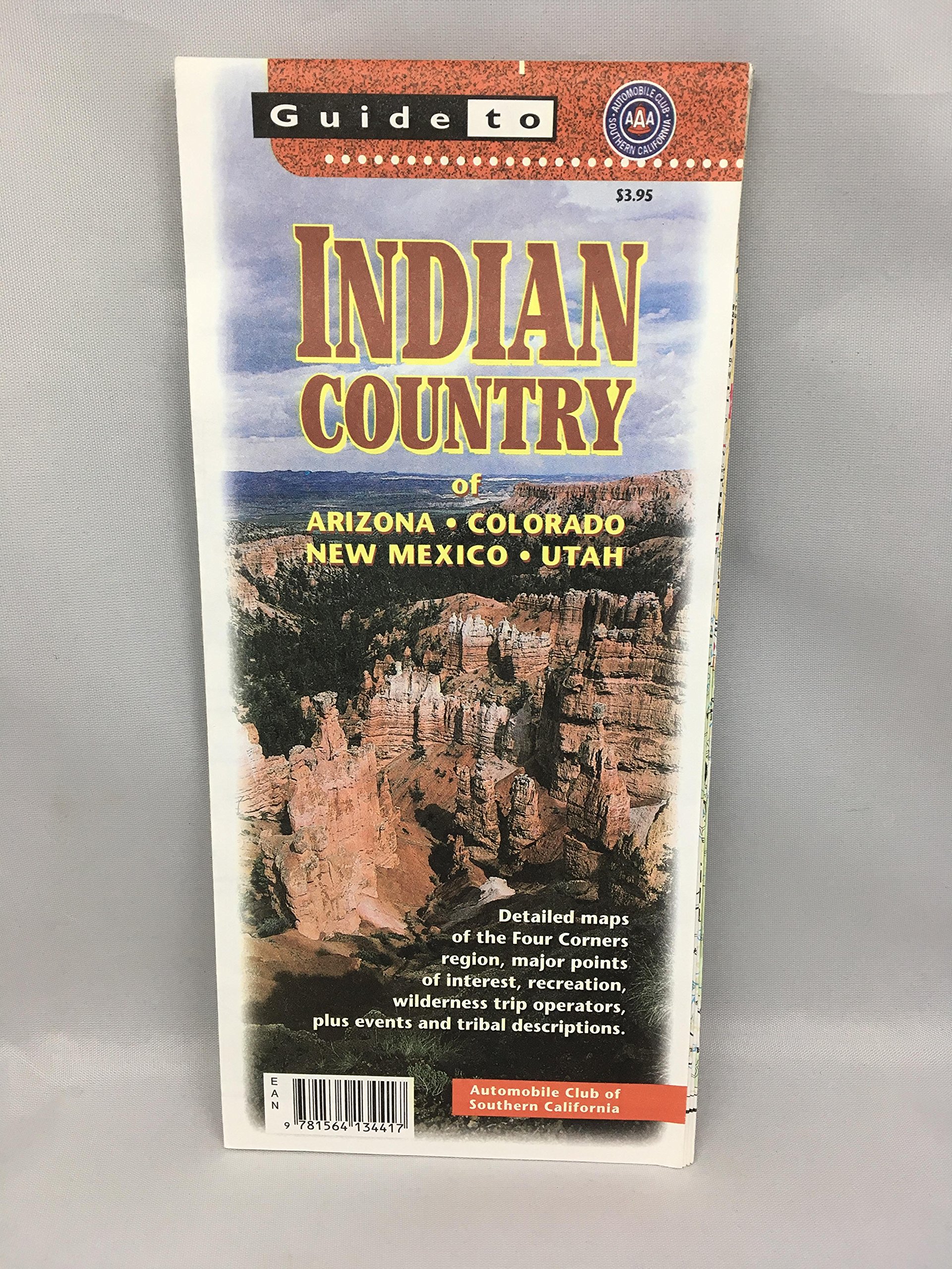 Aaa Indian Country Map Indian Country Guide Map Aaa: Auto Club, Southern California Editors Staff:  9781564134417: Books