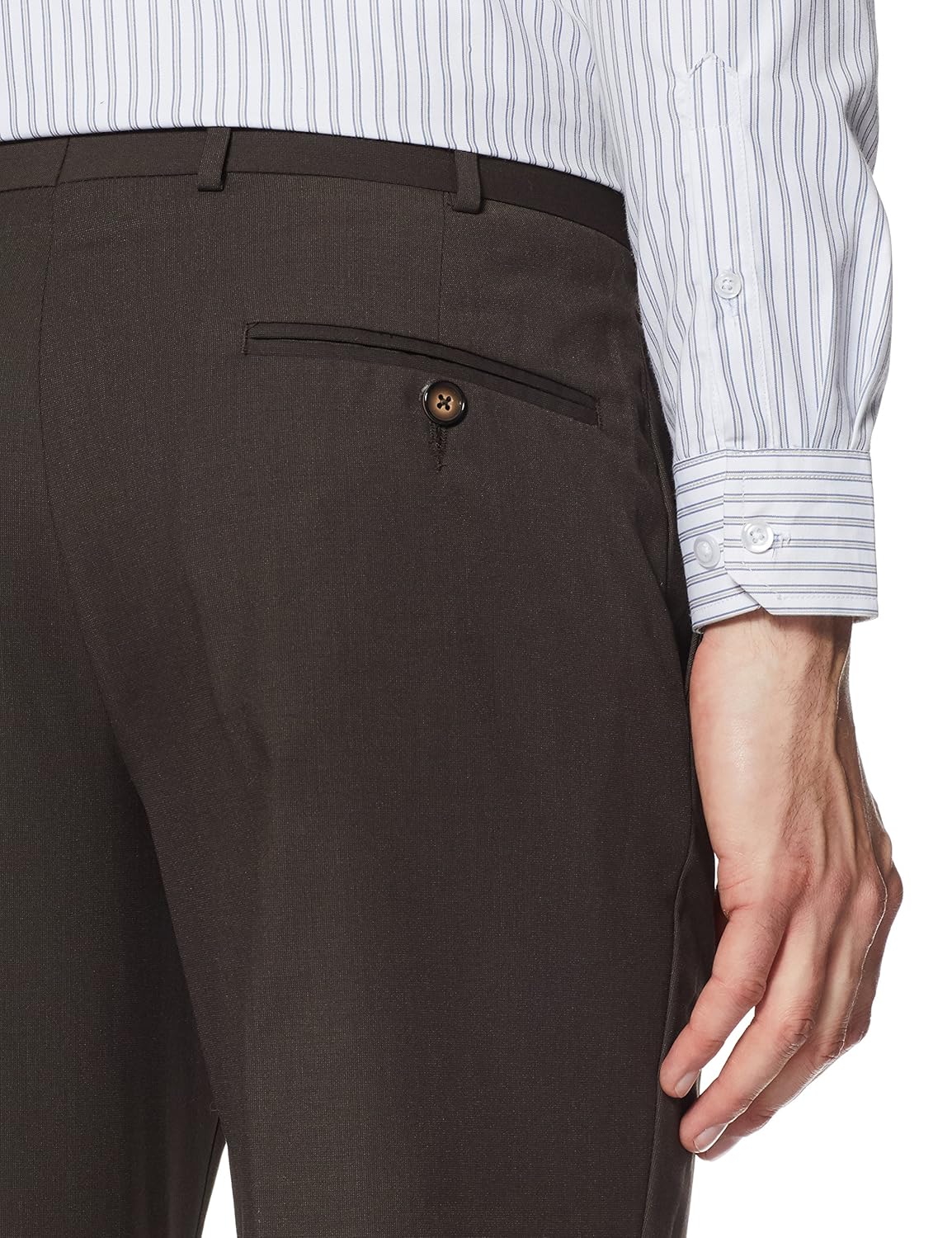 park avenue men's relaxed fit formal trousers