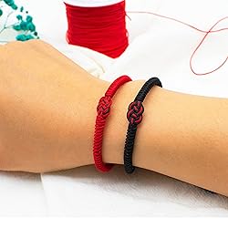 Knitted Colors Red String Bracelets Couples Gifts