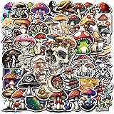 WESILY Pack 50 PCS Aesthetic Mushroom Stickers Cute