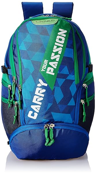 Genius Nylon 39 Ltrs Blue Trekking Backpack (Supreme Blue 52)