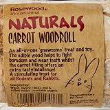 Rosewood Nibble Woodroll with Carrot Small Animal Treat and Gnaw Toy view 4
