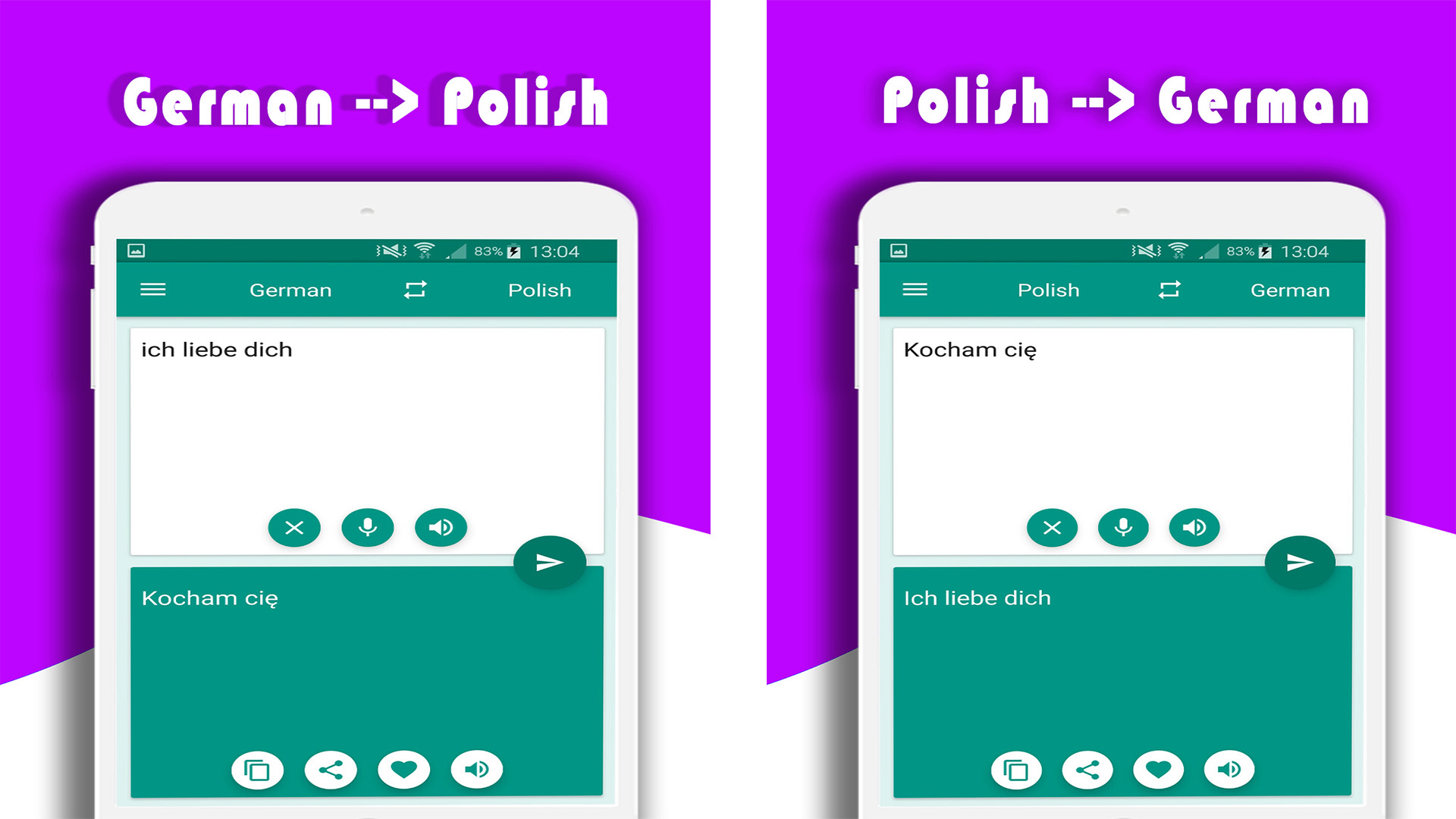 Translate German to Polish - Polish to German