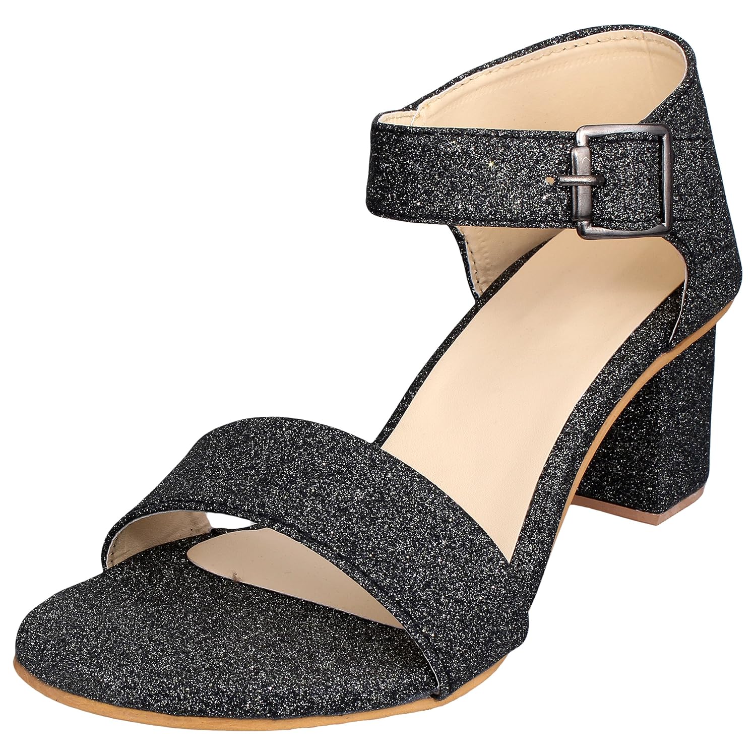 elegandra stylish block kittenn pump heels