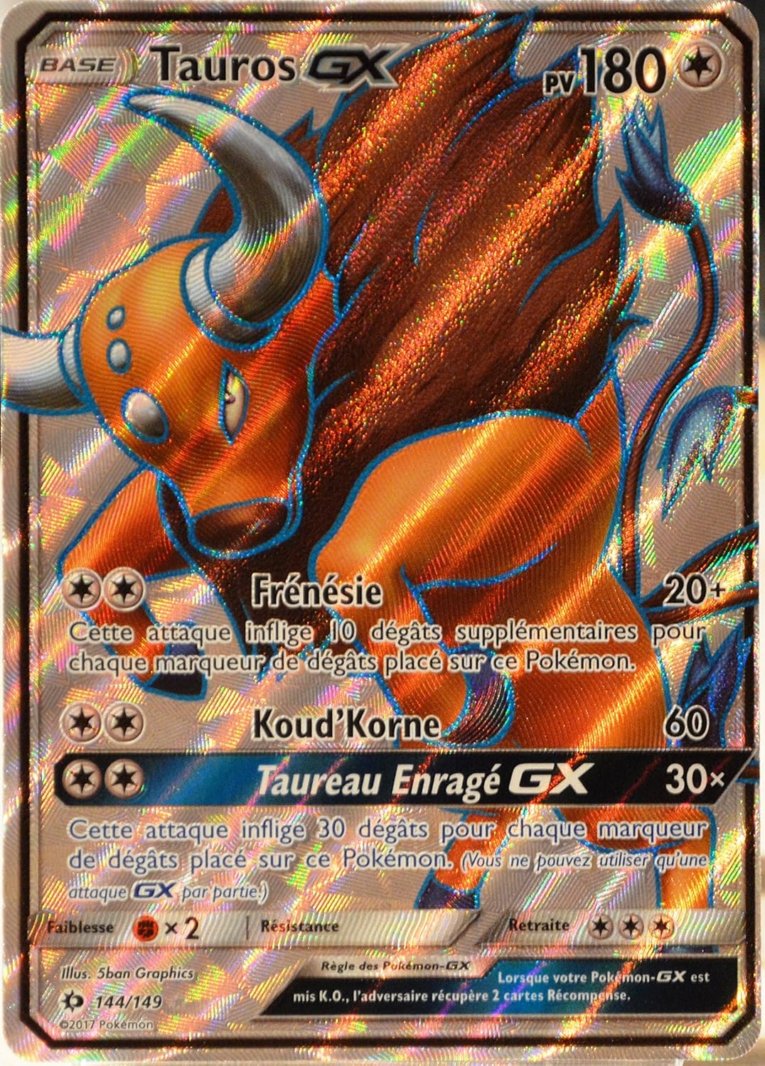 Carte Pokemon 144 149 Tauros Gx Full Art Hobbies Jeux Et Jouets Inzaboton Com