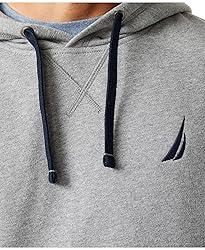 Nautica Men's J-Class Logo Fleece Hoodie, Stone