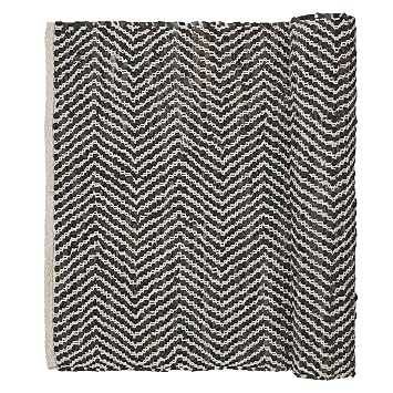 Amazon De Teppich Zigzag Leder Baumwolle 80 X 250 Cm
