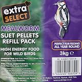 Extra Select Mealworm High Energy Suet Pellets 3 kg Refill view 2