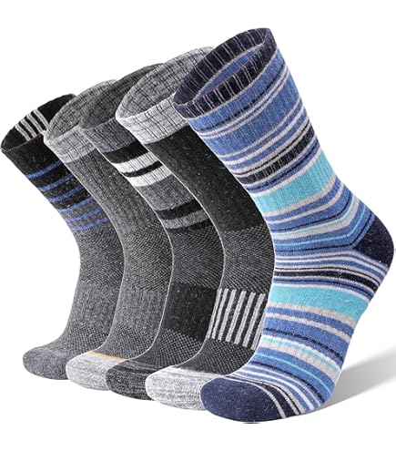 Chaussettes Randonnée Laine Mérinos Pour Homme - Lot De 3 Paires - Respirantes Et Rembourrées