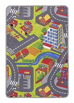 misento Kinderteppich Straßenteppich Spielunterlage Kinderzimmer Schadstoff geprüft 80 x 200 cm