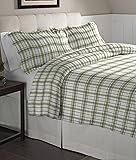 Amazon.com: Pinzon Lightweight Cotton Flannel Duvet Set