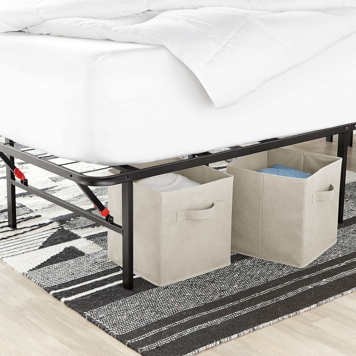 Aufbewahrungsboxen in Würfelform Schwarz 6er-Pack faltbar Basics