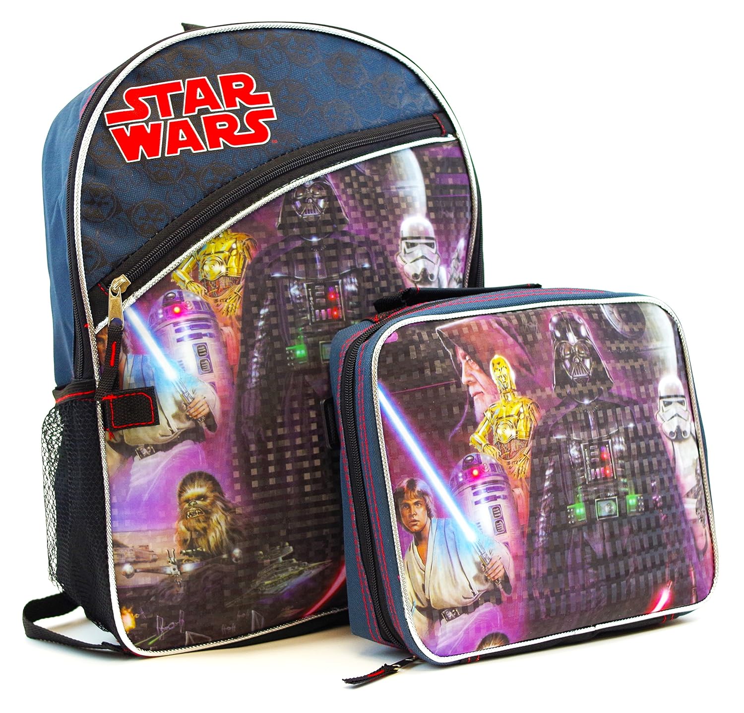 Star Wars Classic Characters Kids School Backpack with Insulated Lunch Bag eBay