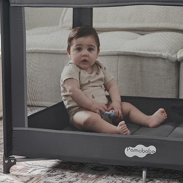 PAMO BABE PORTABLE PLAYPEN FOLDABLE PLAYARD PORTABLE CRIB FOR BABY AND TODDLERS