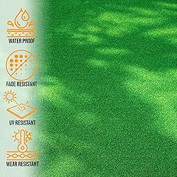 Ottomanson Artificial Grass Turf 5'3" x 8'2" Indoor