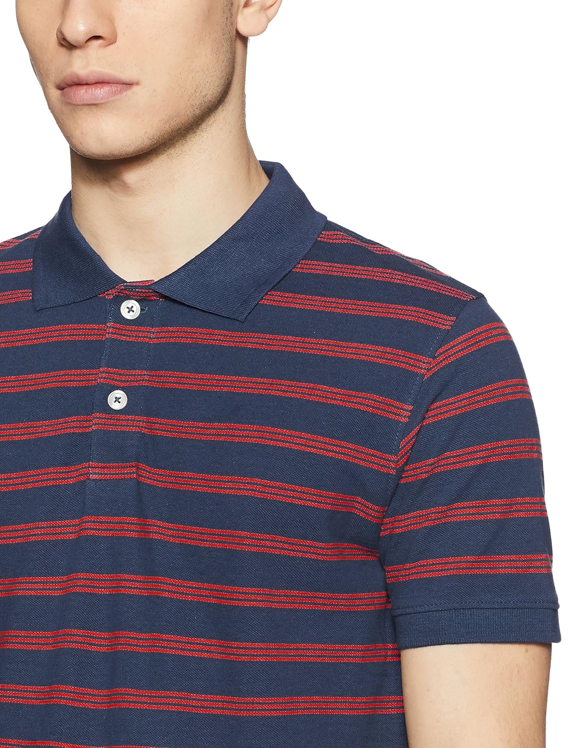 dj&c by fbb men's striped regular fit polo